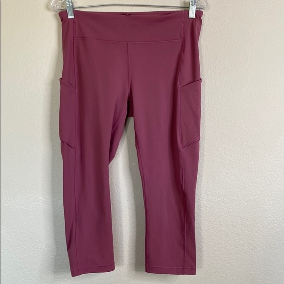 Lululemon Speed Up tights Leggings mauve women’s 10 cropped - Picture 1 of 5